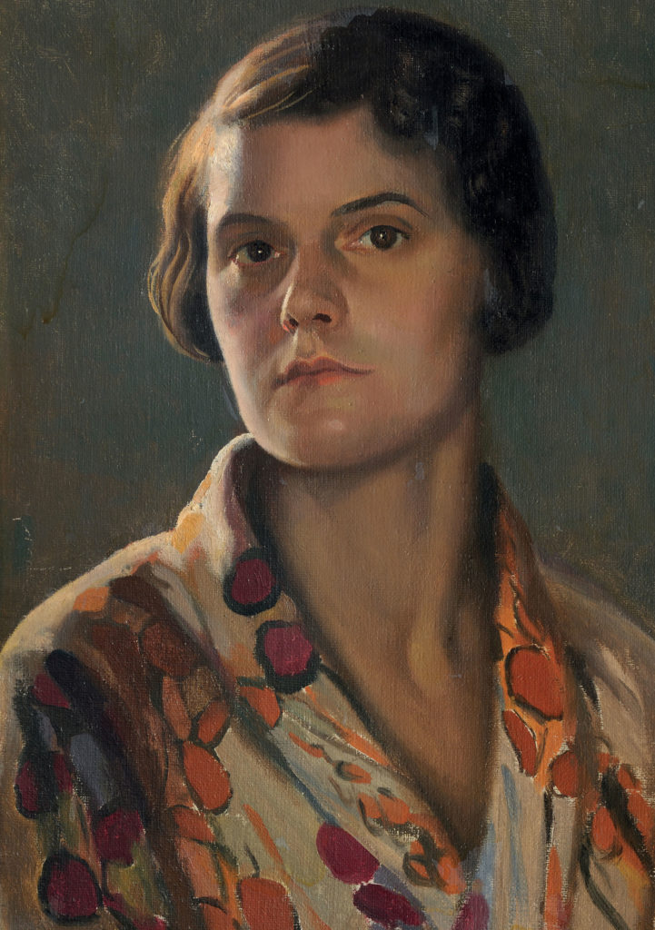 Self-Portrait by Effie Spring Smith, oil on canvas, 47x36cm