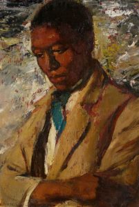 Helen Kiddall, NewWorld, oil on board, 34x24cm, c. 1950-60