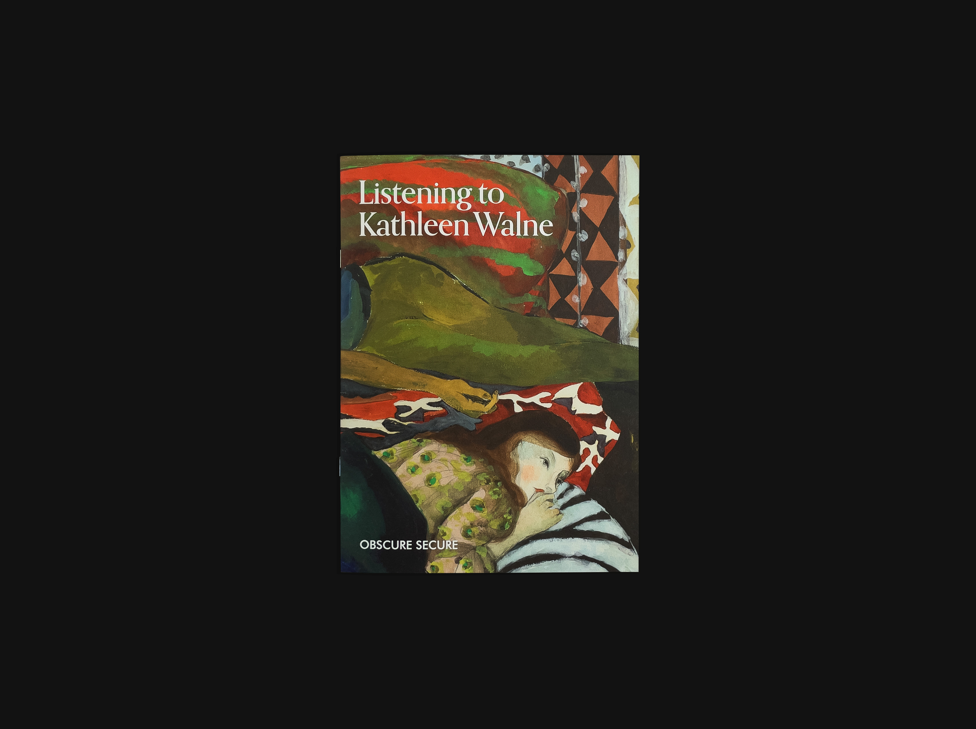 Book cover including a painting by Kathleen Walne and text